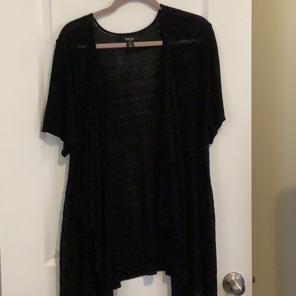 Black sweater cardigan,